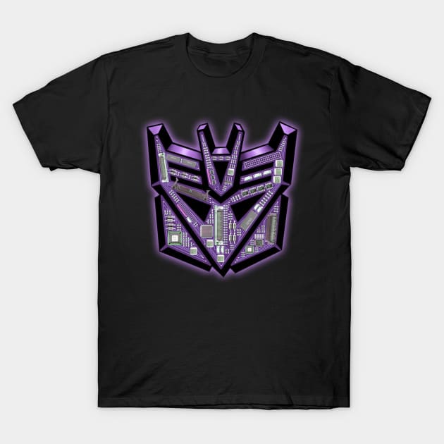 Transformer Motherboard - Megatron T-Shirt by ROBZILLA
